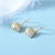 Picture of Shop Gold Plated Swarovski Element Pearl Stud Earrings Best Price