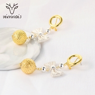 Picture of Sparkly Dubai Gold Plated Dangle Earrings