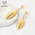 Picture of Trendy Gold Plated Dubai Dangle Earrings with No-Risk Refund