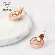 Picture of Zinc Alloy Gold Plated Stud Earrings with Full Guarantee