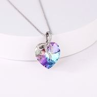 Picture of Popular Swarovski Element Platinum Plated Pendant Necklace