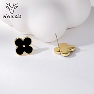 Picture of Zinc Alloy Rose Gold Plated Stud Earrings in Flattering Style