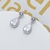 Picture of Beautiful Cubic Zirconia White Dangle Earrings