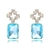 Picture of Featured Blue Luxury Dangle Earrings with Full Guarantee