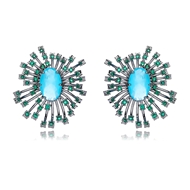 Picture of Origninal Medium Blue Stud Earrings