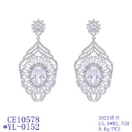 Picture of Good Cubic Zirconia Casual Dangle Earrings