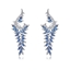 Show details for Featured Blue Cubic Zirconia Dangle Earrings with Full Guarantee
