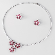Show details for Wholesale Platinum Plated Big 2 Piece Jewelry Set with No-Risk Return Show details for Wholesale Platinum Plated Big 2 Piece Jewelry Set with No-Risk Return