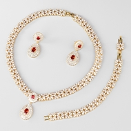 Show details for Luxury Big 3 Piece Jewelry Set with Low MOQ Show details for Luxury Big 3 Piece Jewelry Set with Low MOQ
