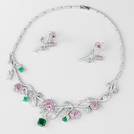 Show details for Luxury Cubic Zirconia 2 Piece Jewelry Set in Flattering Style Show details for Luxury Cubic Zirconia 2 Piece Jewelry Set in Flattering Style