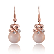 Picture of Mainstream Of  Floral Rose Gold Plated Drop & Dangle