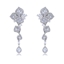 Show details for Trendy White Luxury Dangle Earrings with No-Risk Refund