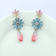 Picture of Popular Cubic Zirconia Luxury Dangle Earrings