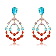 Picture of Irresistible Colorful Big Dangle Earrings As a Gift