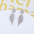 Picture of Low Cost Platinum Plated Cubic Zirconia Dangle Earrings with Low Cost