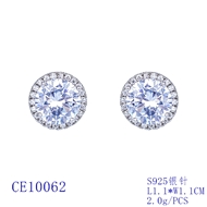 Picture of Wholesale Platinum Plated Medium Stud Earrings of Original Design