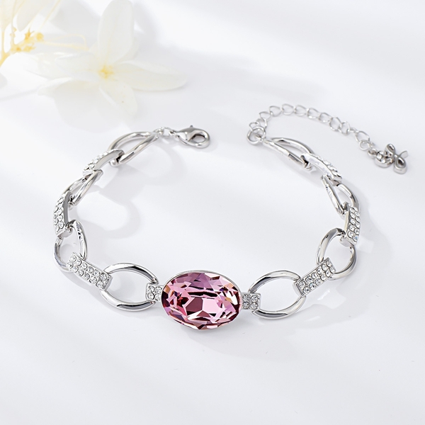 Picture of Bulk Platinum Plated Small Fashion Bracelet Exclusive Online