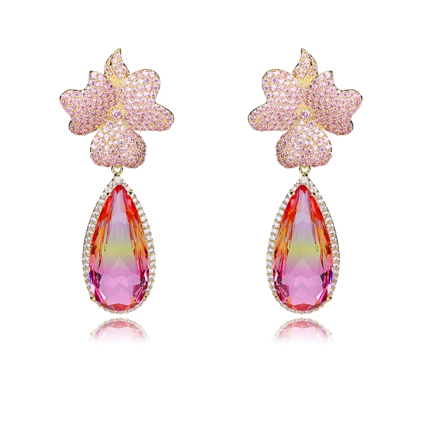 Picture of Inexpensive Gold Plated Big Dangle Earrings from Reliable Manufacturer