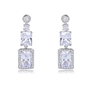 Picture of Attractive White Cubic Zirconia Dangle Earrings For Your Occasions