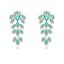 Show details for Irresistible Green Cubic Zirconia Dangle Earrings As a Gift