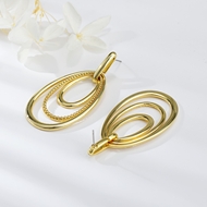 Picture of Nickel Free Gold Plated Medium Drop & Dangle Earrings with Easy Return