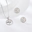 Show details for Buy Copper or Brass Platinum Plated 2 Piece Jewelry Set with Wow Elements