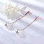 Show details for Hot Selling Rose Gold Plated Artificial Pearl Dangle Earrings with No-Risk Refund