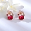 Show details for Holiday Artificial Crystal Stud Earrings with Worldwide Shipping