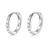 Picture of Delicate Cubic Zirconia Small Huggie Earrings