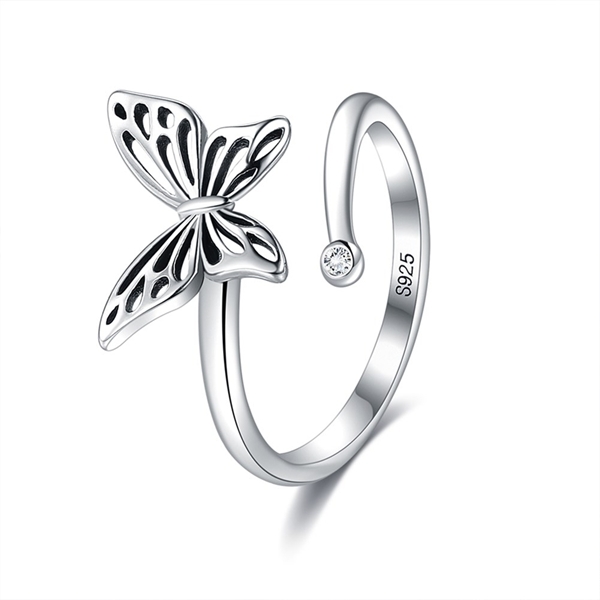 Picture of Best Selling Butterfly Platinum Plated Adjustable Bracelet