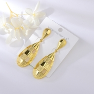 Picture of Zinc Alloy Big Dangle Earrings From Reliable Factory