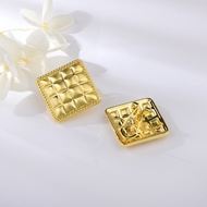 Picture of Funky Dubai Gold Plated Big Stud Earrings