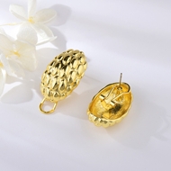 Picture of Hot Selling Gold Plated Dubai Big Stud Earrings from Top Designer