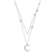 Picture of Platinum Plated 925 Sterling Silver Pendant Necklace at Super Low Price