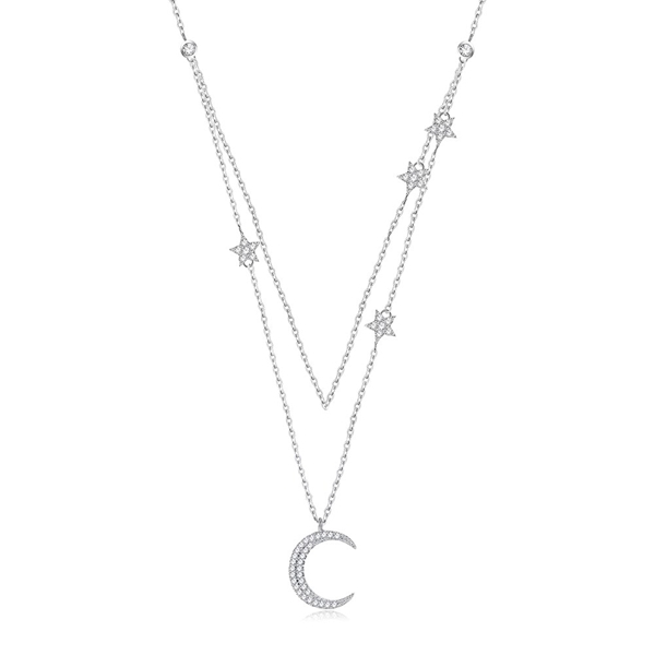 Picture of Platinum Plated 925 Sterling Silver Pendant Necklace at Super Low Price