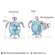 Picture of New Season Blue Small Stud Earrings with SGS/ISO Certification