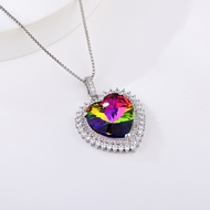 Show details for Great Swarovski Element Colorful Pendant Necklace Show details for Great Swarovski Element Colorful Pendant Necklace