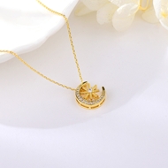 Show details for Fashion Cubic Zirconia Copper or Brass Pendant Necklace Show details for Fashion Cubic Zirconia Copper or Brass Pendant Necklace