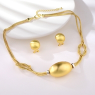 Show details for Pretty Medium Gold Plated 2 Piece Jewelry Set Show details for Pretty Medium Gold Plated 2 Piece Jewelry Set