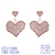 Picture of Inexpensive Copper or Brass Love & Heart Dangle Earrings from Reliable Manufacturer