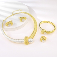 Show details for Big Zinc Alloy 4 Piece Jewelry Set with Fast Shipping