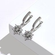 Picture of Delicate Cubic Zirconia Small Hoop Earrings Online Only