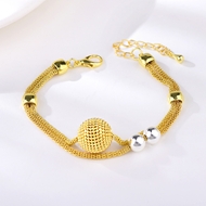 Picture of Trendy Gold Plated Copper or Brass Fashion Bracelet with No-Risk Refund