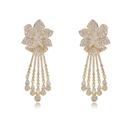 Picture of Luxury Gold Plated Dangle Earrings with Speedy Delivery