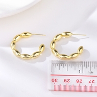 Picture of Shop Gold Plated Dubai Stud Earrings with Wow Elements