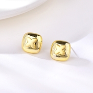 Picture of Copper or Brass Dubai Stud Earrings at Super Low Price