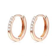 Picture of Fashion Cubic Zirconia Small Small Hoop Earrings