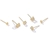 Picture of Inexpensive Gold Plated White Stud Earrings from Reliable Manufacturer