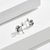 Picture of Buy Platinum Plated 925 Sterling Silver Stud Earrings with Wow Elements