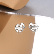 Picture of Staple Small Platinum Plated Stud Earrings